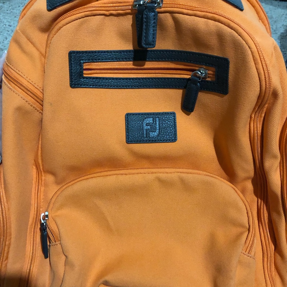 Orange FootJoy Backpack
